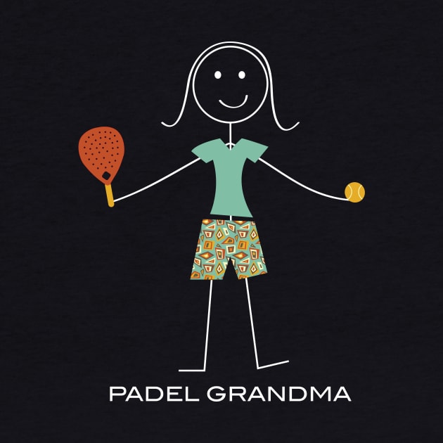 Funny Padel Grandma Stick Girl by whyitsme